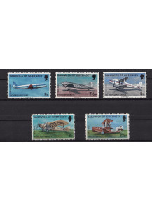 GUERNSEY  francobolli serie completa aerei Unificato 74/78